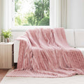 Coperte da Pile 6 pcs Rosa 240 x 220 cm Panno