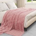 Coperte da Pile 6 pcs Rosa 270 x 240 cm Panno