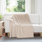 Coperta Beige 200 x 150 cm Panno