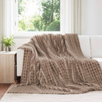 Coperta Cammello 270 x 240 cm Panno