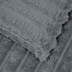 Coperta Grigio scuro 150 x 130 cm Panno
