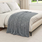 Coperta Grigio scuro 150 x 130 cm Panno