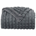 Coperta Grigio scuro 200 x 150 cm Panno