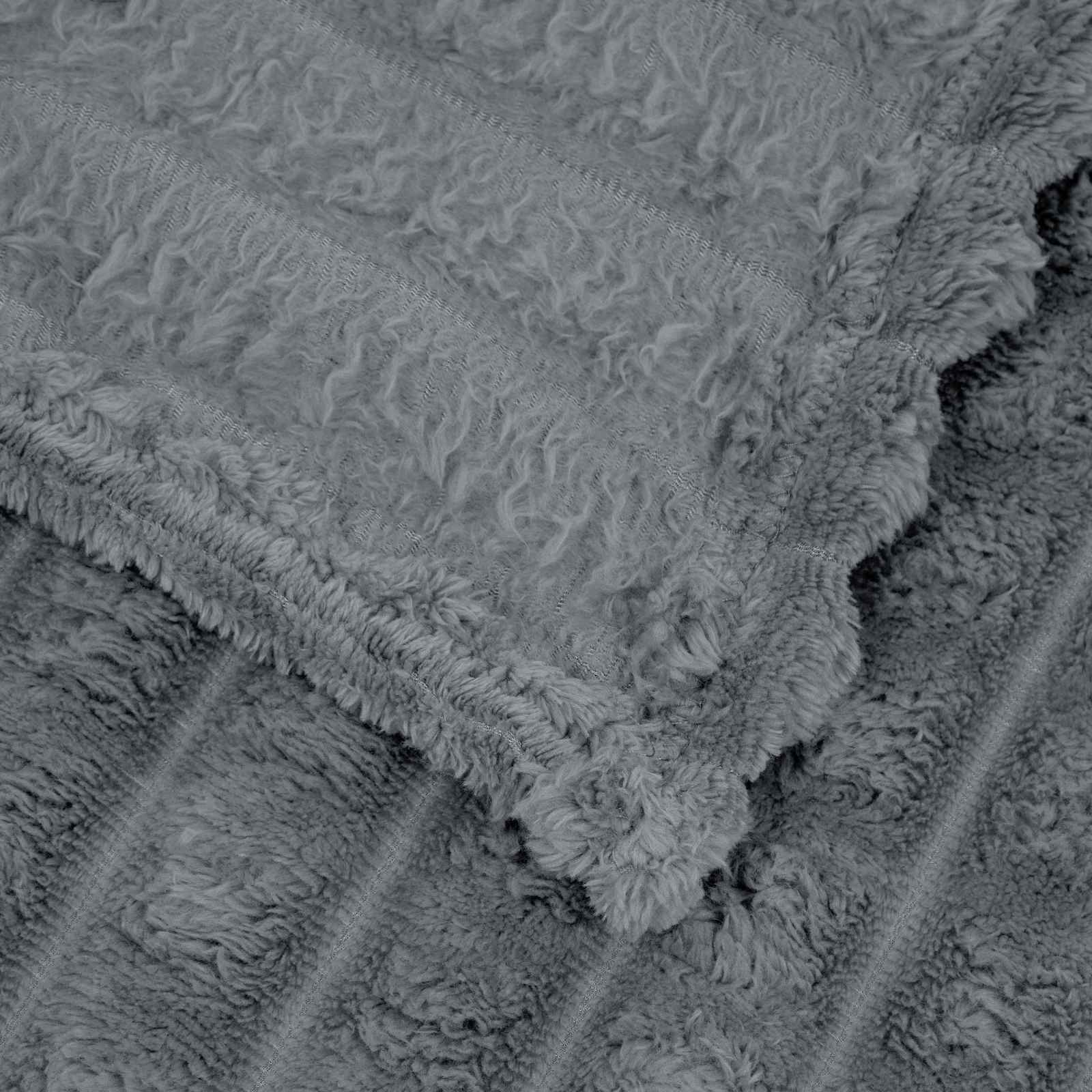 Coperta Grigio scuro 240 x 220 cm Panno