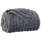 Coperta Grigio scuro 240 x 220 cm Panno