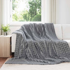 Coperta Grigio scuro 270 x 240 cm Panno