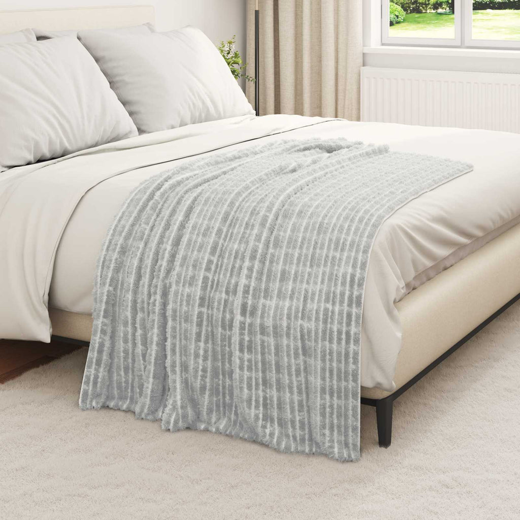 Coperta Grigio 150 x 130 cm Panno