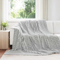 Coperta Grigio 240 x 220 cm Panno
