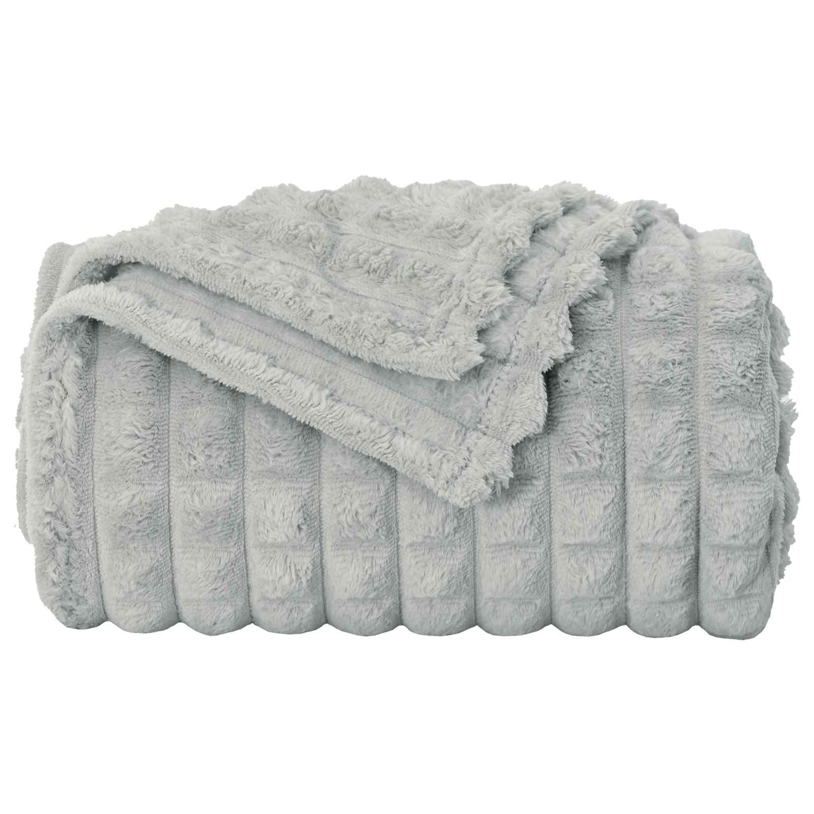 Coperta Grigio 240 x 220 cm Panno