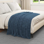 Coperta Blu navy 150 x 130 cm Panno