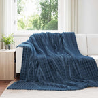 Coperta Blu navy 240 x 220 cm Panno