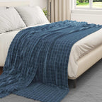 Coperta Blu navy 240 x 220 cm Panno