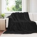 Coperta Nero 240 x 220 cm Panno