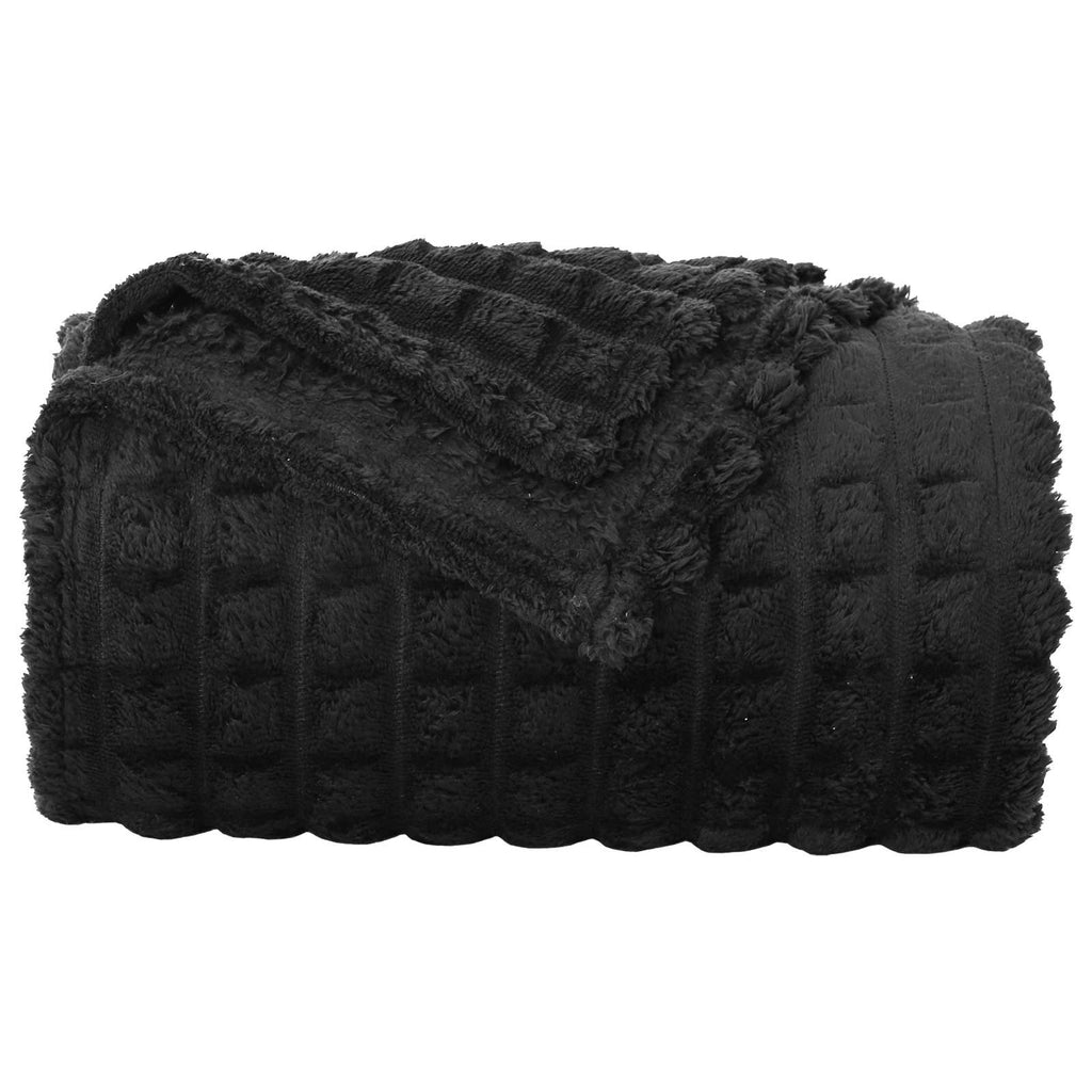 Coperta Nero 270 x 240 cm Panno