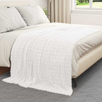 Coperta Bianco 200 x 150 cm Panno