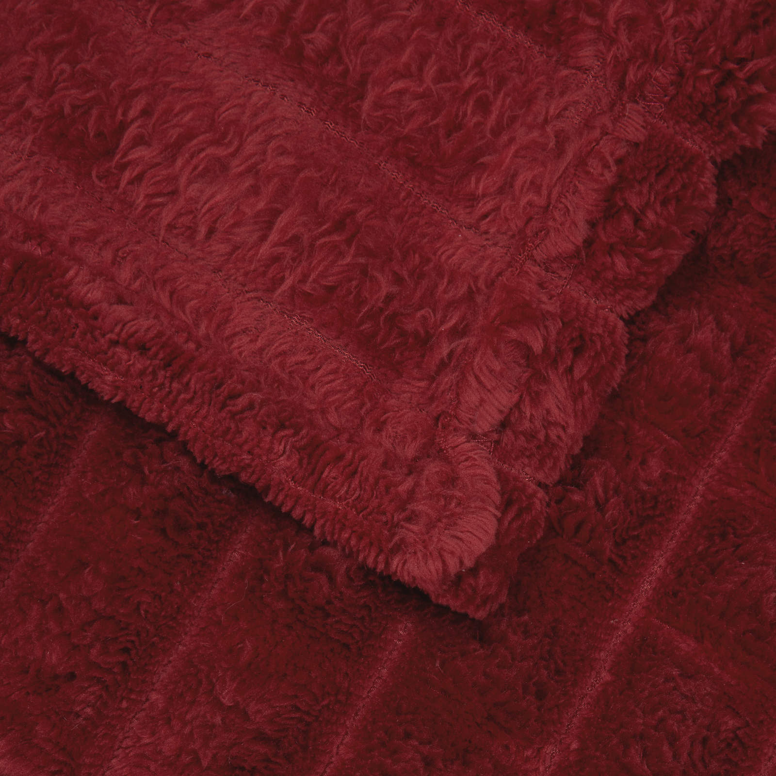Coperta Rosso Bordeaux 150 x 130 cm Panno