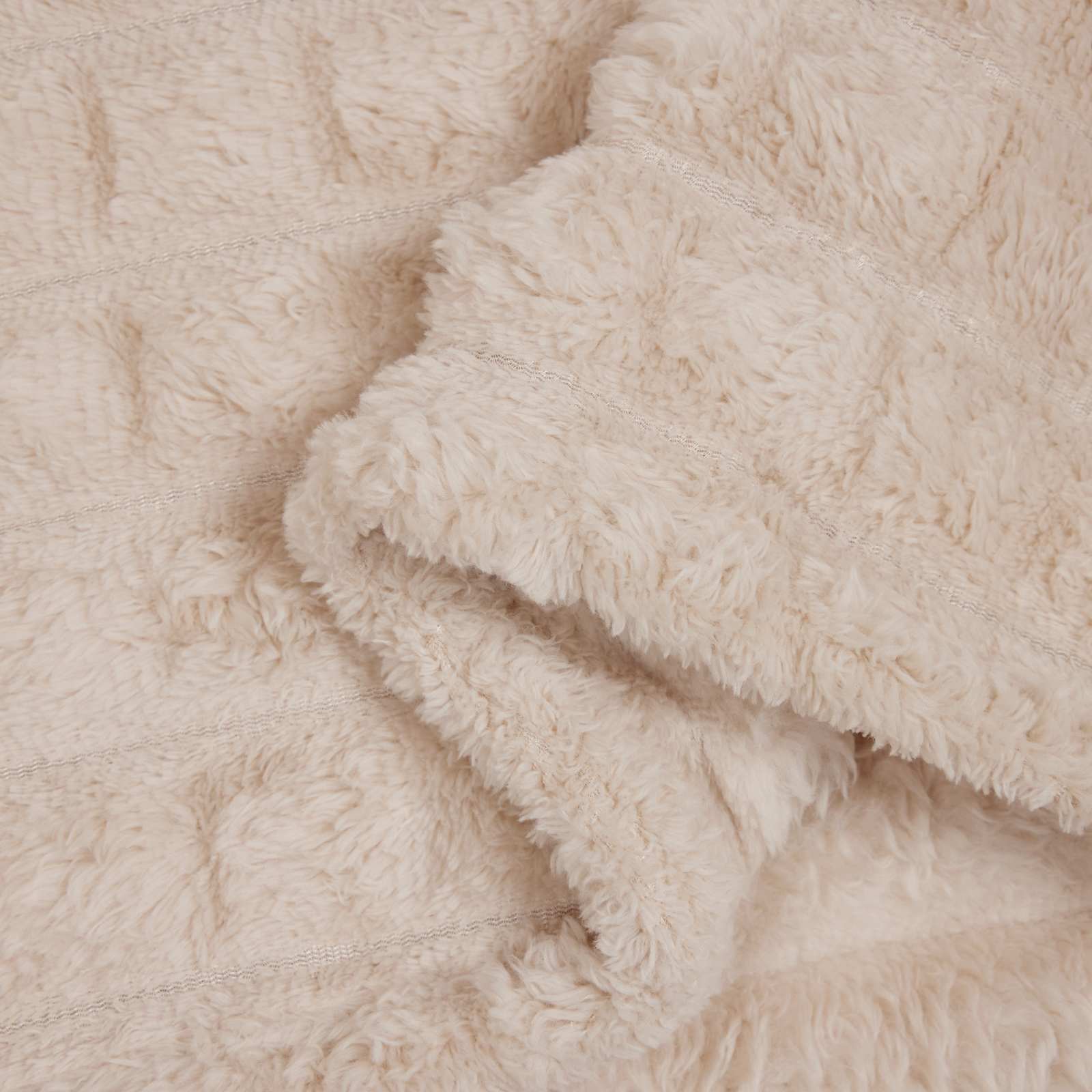 Coperte da Pile 6 pcs Beige 150 x 130 cm Panno