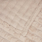 Coperte da Pile 6 pcs Beige 200 x 150 cm Panno