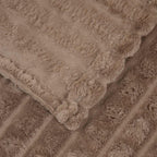 Coperte da Pile 6 pcs Cammello 150 x 130 cm Panno