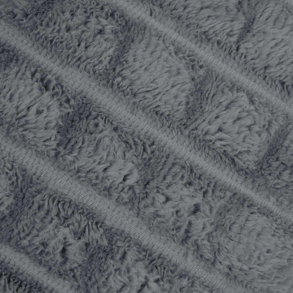 Coperte da Pile 6 pcs Grigio scuro 200 x 150 cm Panno