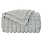 Coperte da Pile 6 pcs Grigio 240 x 220 cm Panno