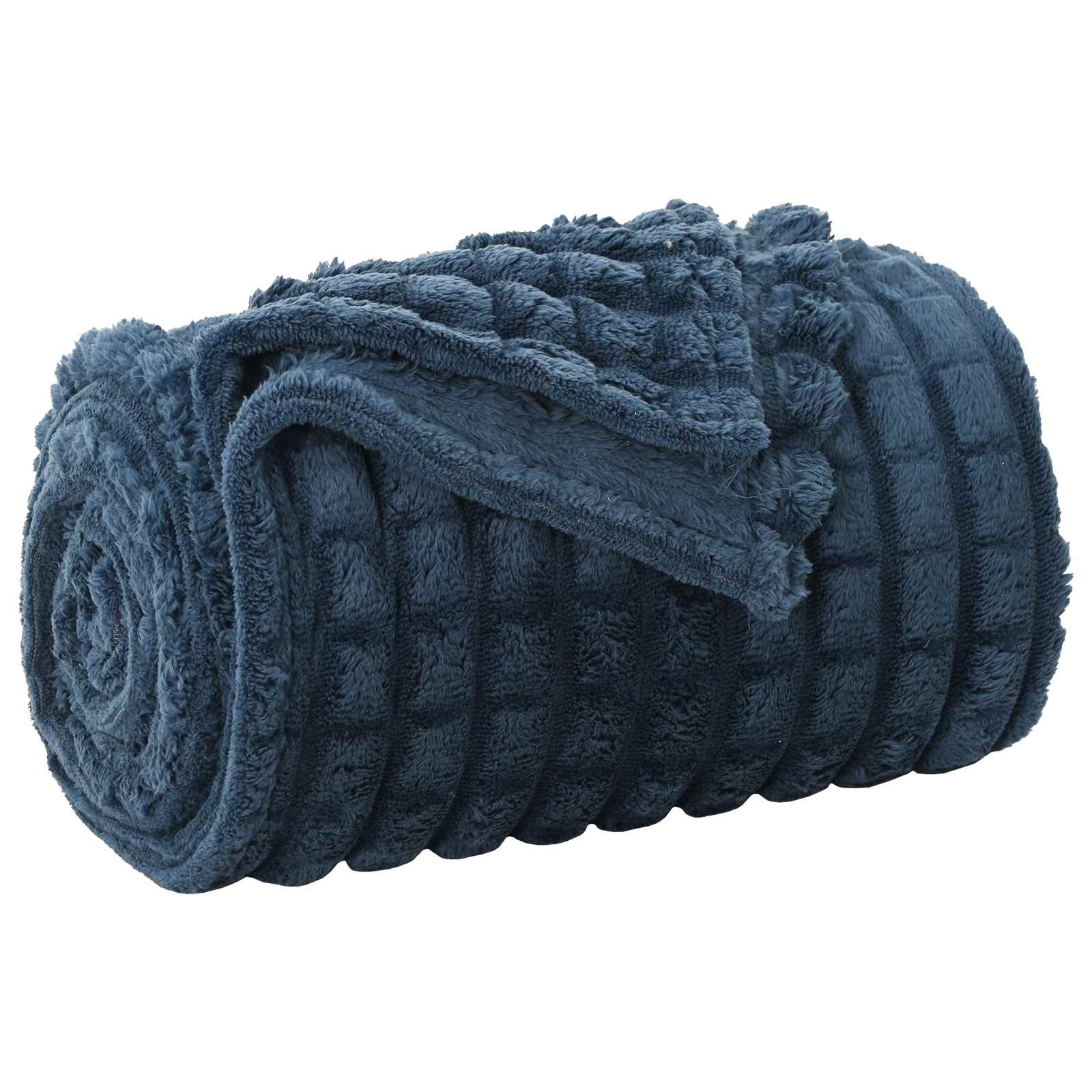 Coperte da Pile 6 pcs Blu navy 150 x 130 cm Panno