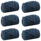 Coperte da Pile 6 pcs Blu navy 270 x 240 cm Panno