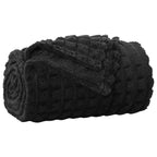 Coperte da Pile 6 pcs Nero 240 x 220 cm Panno