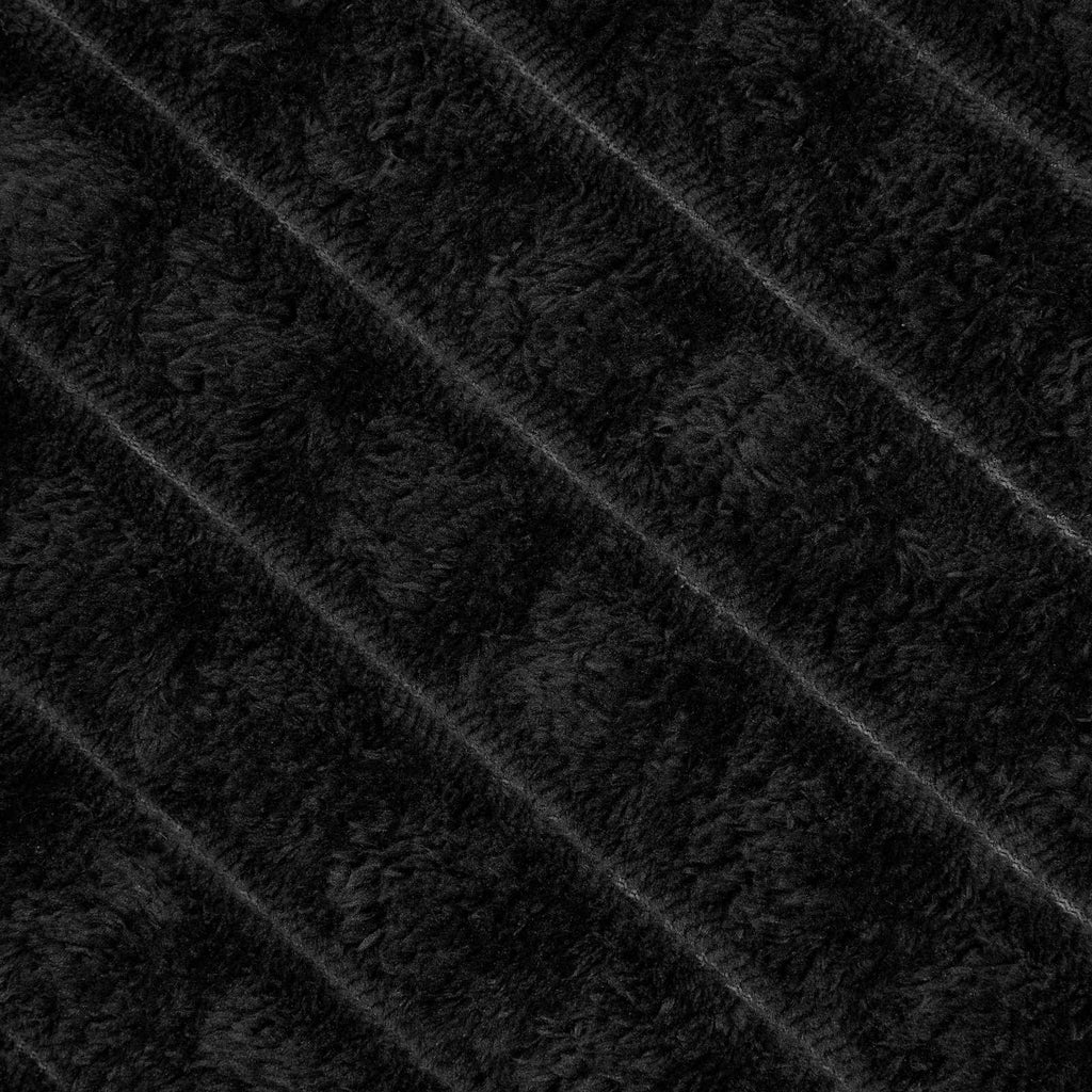 Coperte da Pile 6 pcs Nero 270 x 240 cm Panno