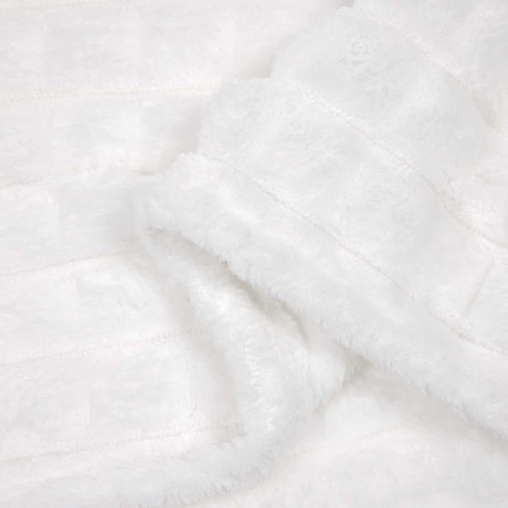 Coperte da Pile 6 pcs Bianco 150 x 130 cm Panno