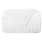 Coperte da Pile 6 pcs Bianco 240 x 220 cm Panno
