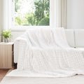 Coperte da Pile 6 pcs Bianco 270 x 240 cm Panno