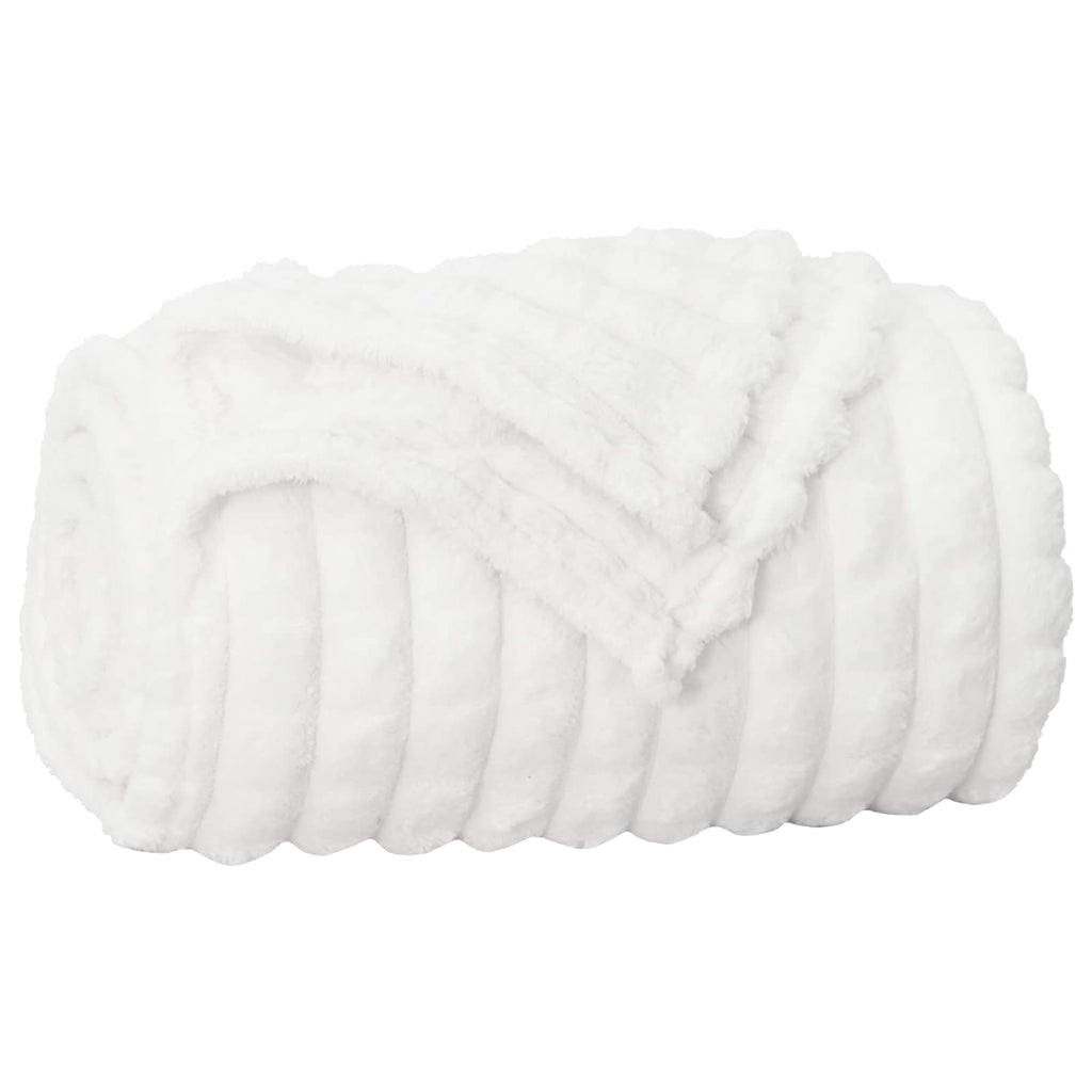 Coperte da Pile 6 pcs Bianco 270 x 240 cm Panno