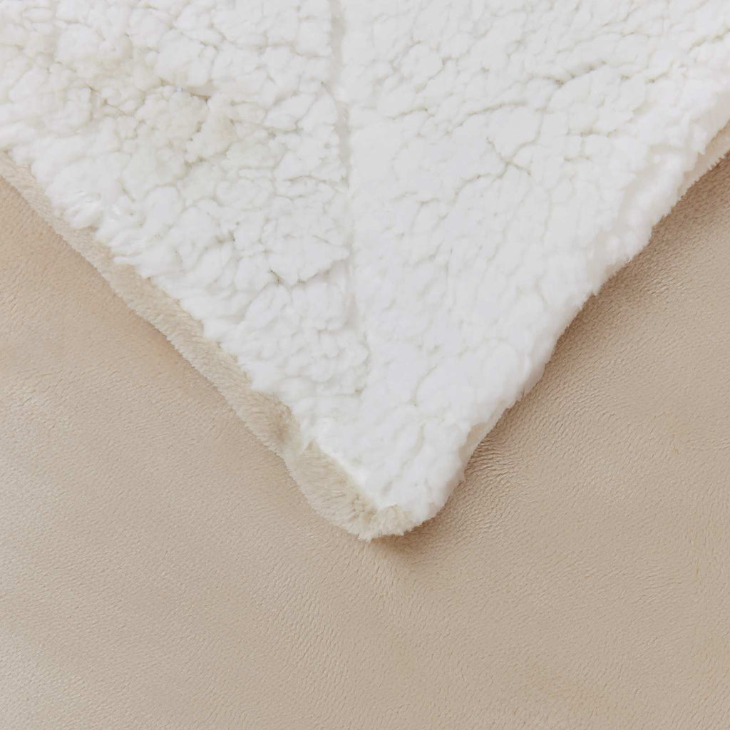 Coperta Beige 220 x 240 cm Panno