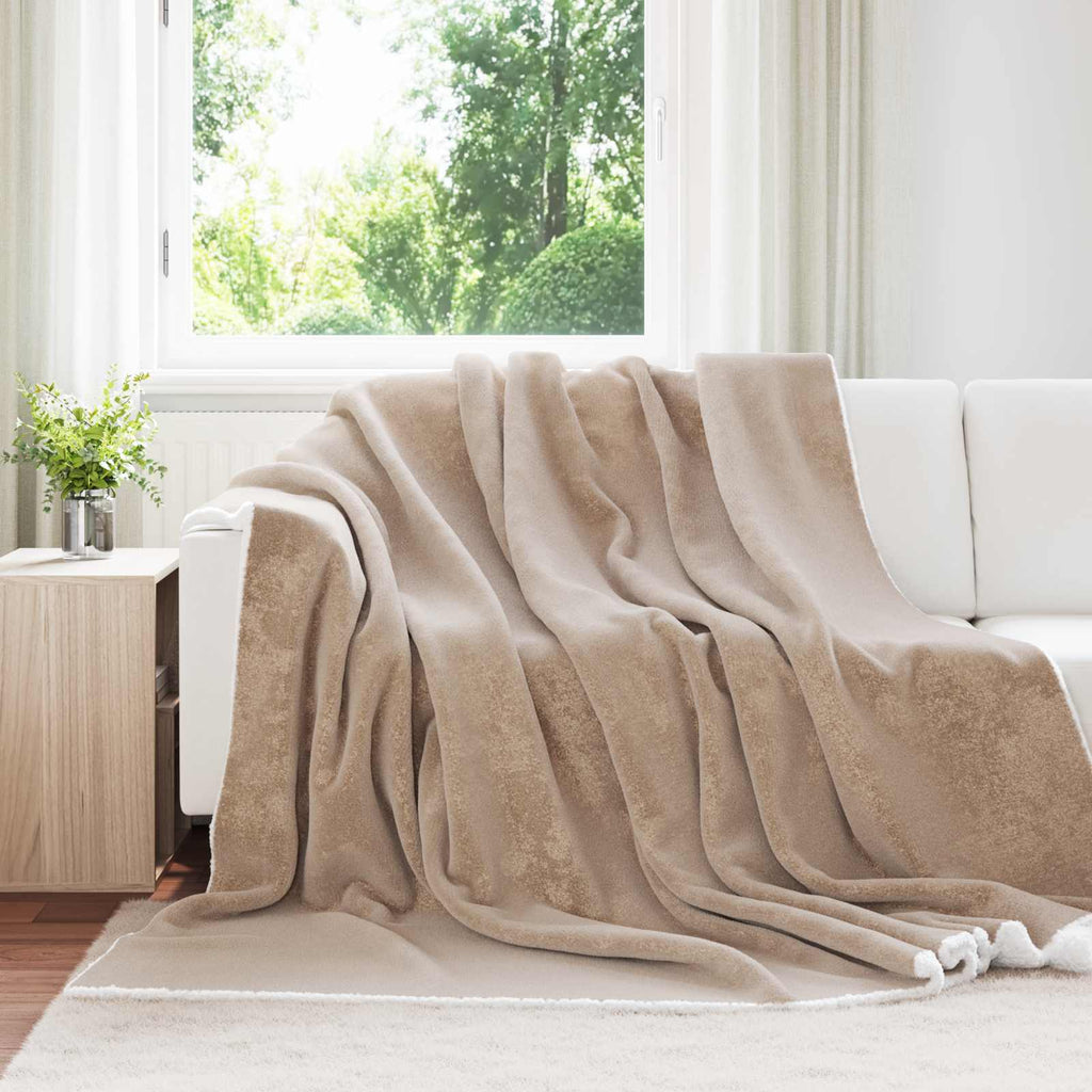 Coperta Cammello 240 x 270 cm Panno