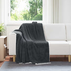 Coperta Grigio scuro 130 x 150 cm Panno