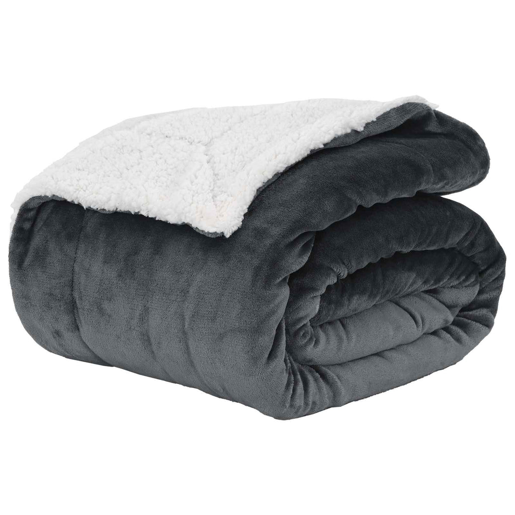 Coperta Grigio scuro 150 x 200 cm Panno