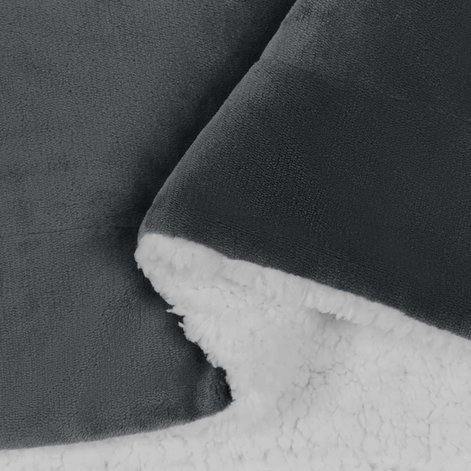 Coperta Grigio scuro 240 x 270 cm Panno