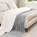 Coperta Grigio 220 x 240 cm Panno