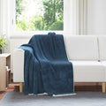 Coperta Blu navy 130 x 150 cm Panno