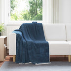 Coperta Blu navy 130 x 150 cm Panno