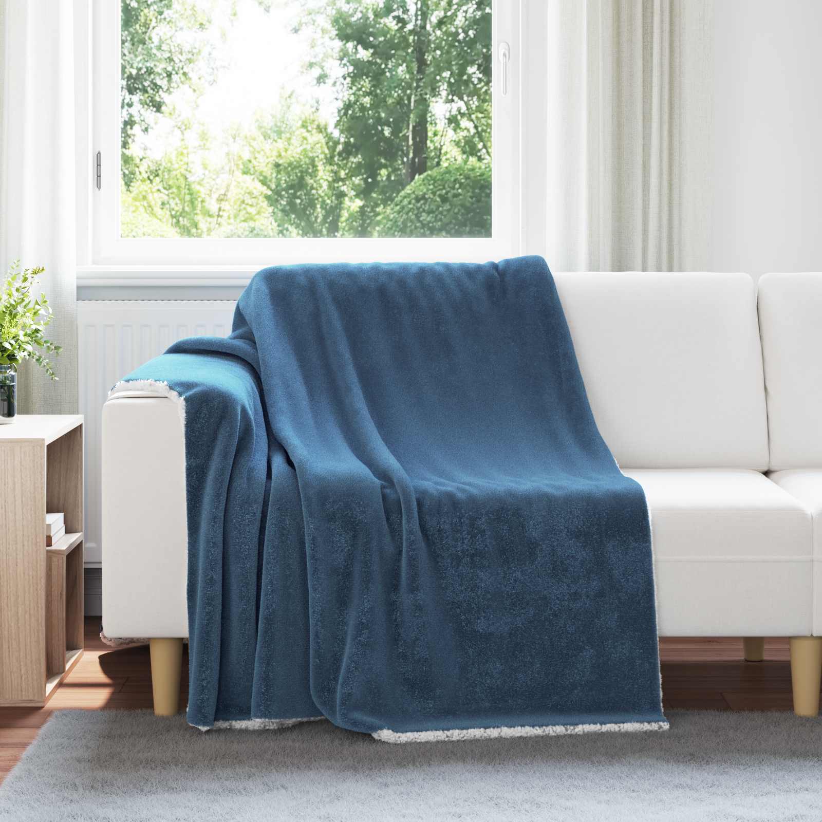 Coperta Blu navy 150 x 200 cm Panno