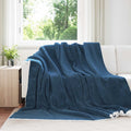 Coperta Blu navy 220 x 240 cm Panno