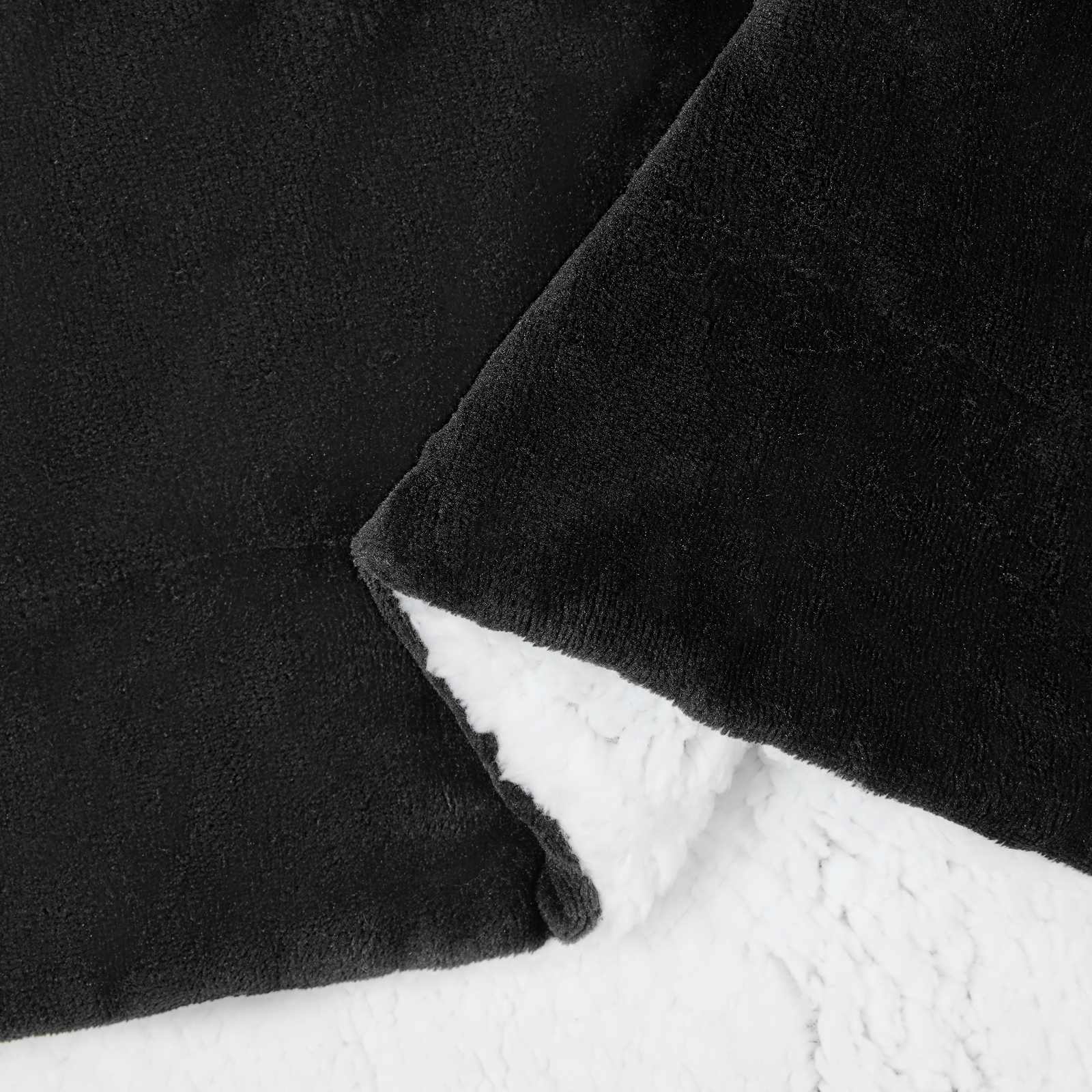 Coperta Nero 150 x 200 cm Panno