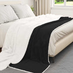 Coperta Nero 220 x 240 cm Panno