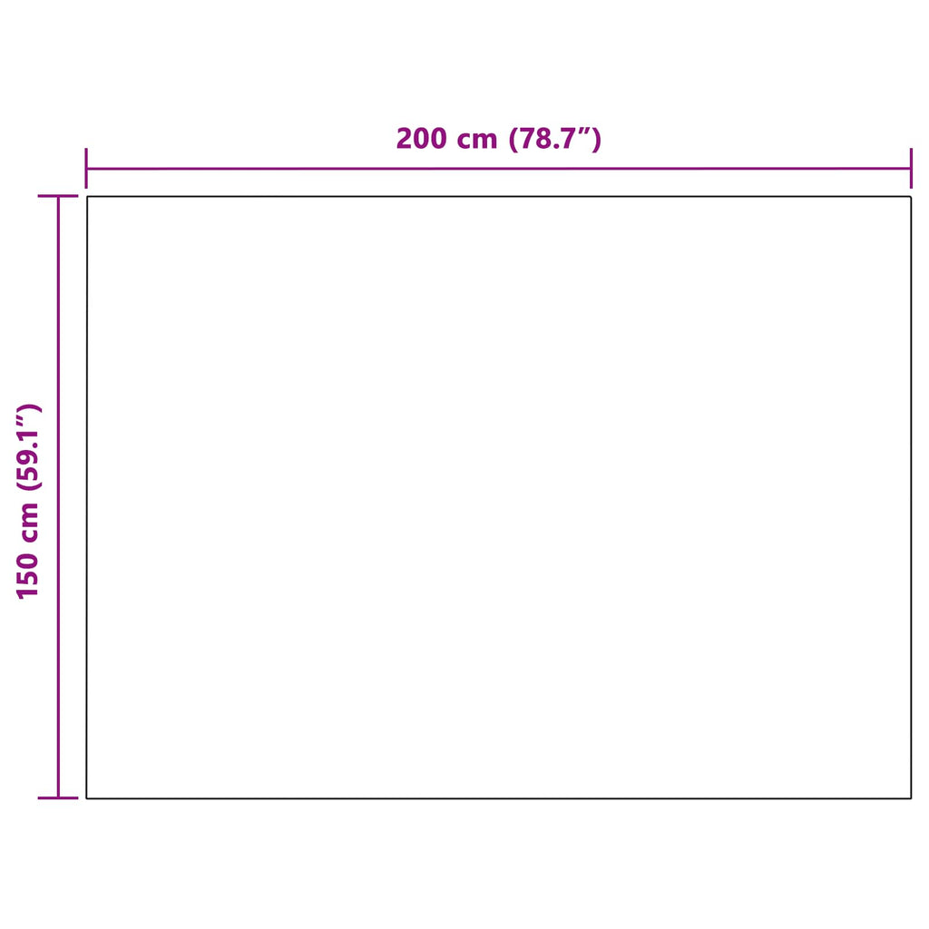 Coperta Bianco 150 x 200 cm Panno