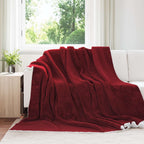 Coperta Rosso Bordeaux 220 x 240 cm Panno