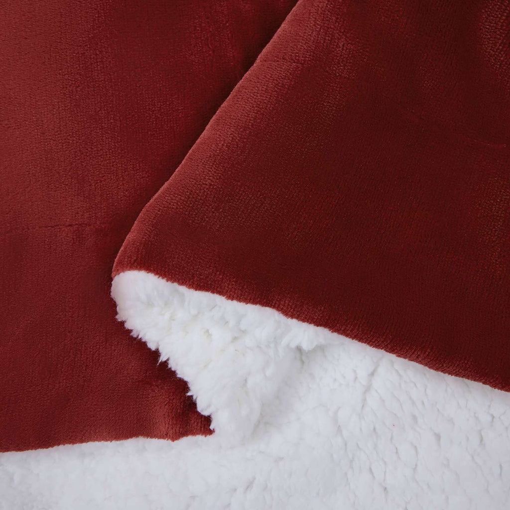 Coperta Rosso Bordeaux 240 x 270 cm Panno