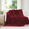 Coperta Rosso Bordeaux 240 x 270 cm Panno