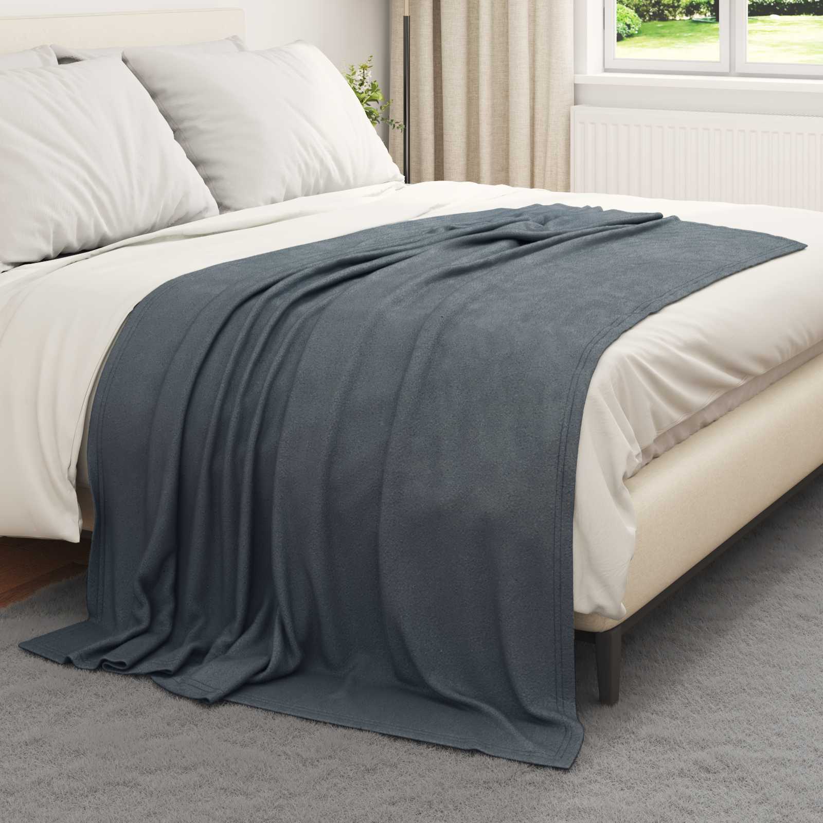 Coperta Grigio scuro 200 x 150 cm Panno